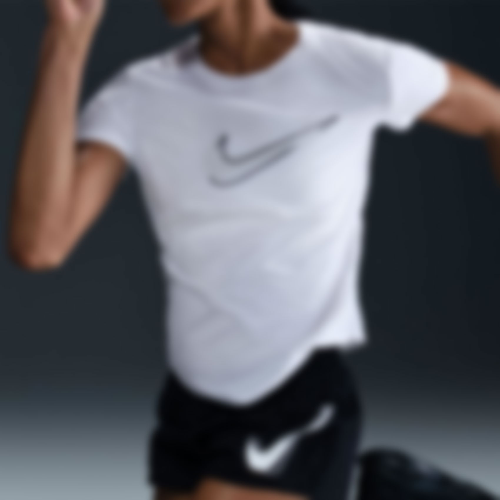 NIKE - One Swoosh Dri-FIT Ss Top Kadın Beyaz Tişört