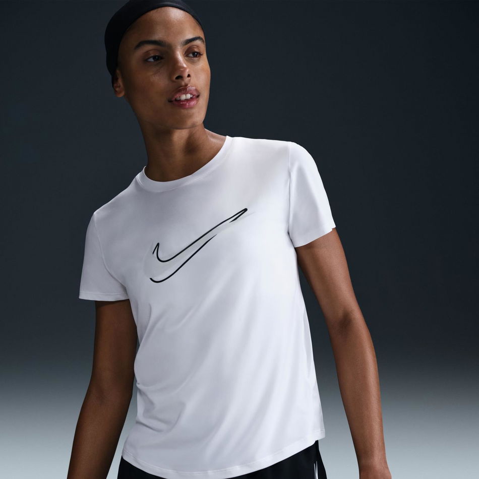 One Swoosh Dri-FIT Ss Top Kadın Beyaz Tişört