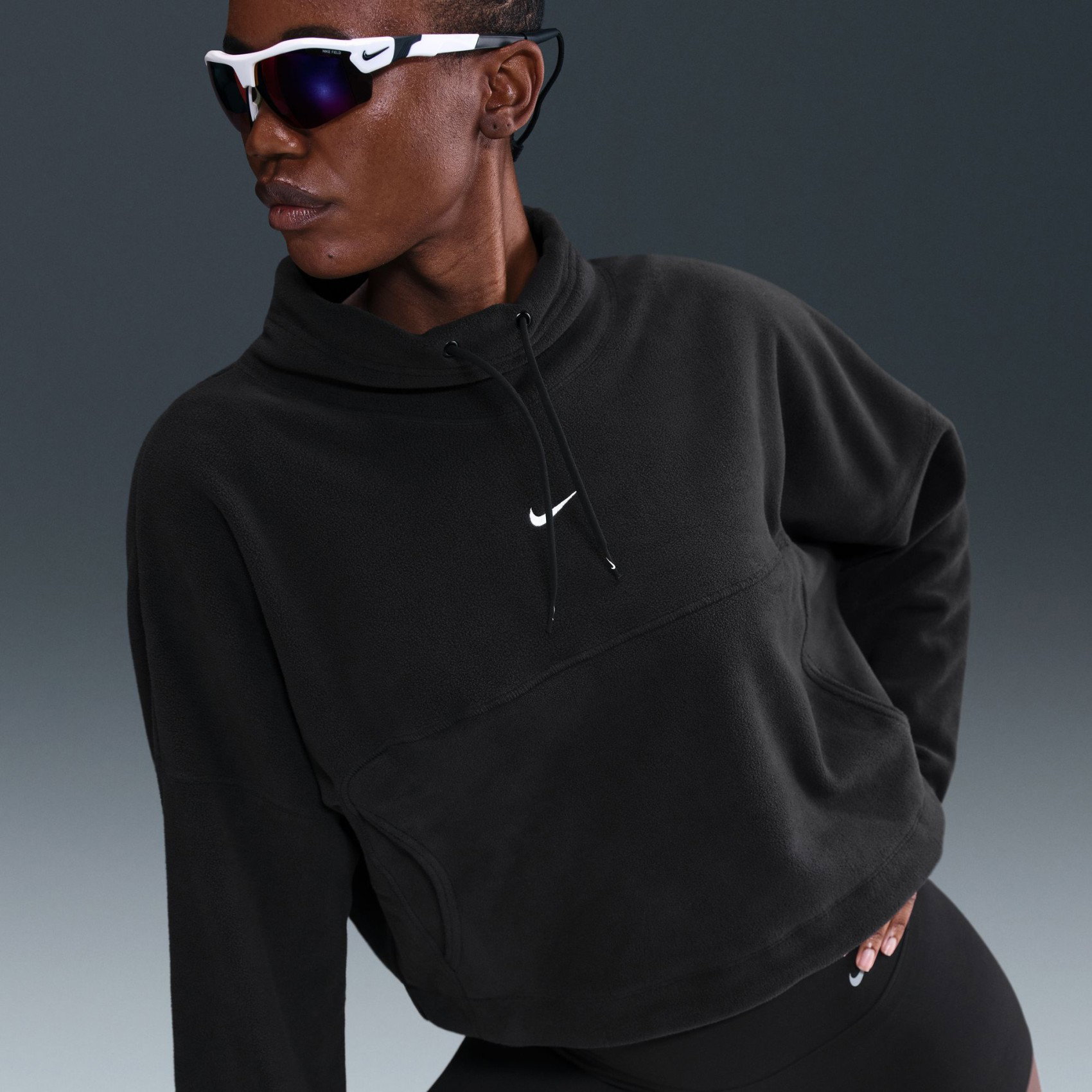 たろ Nike One Therma-FIT Top Polar Kadın Bordo Sweatshirt HV3702-652