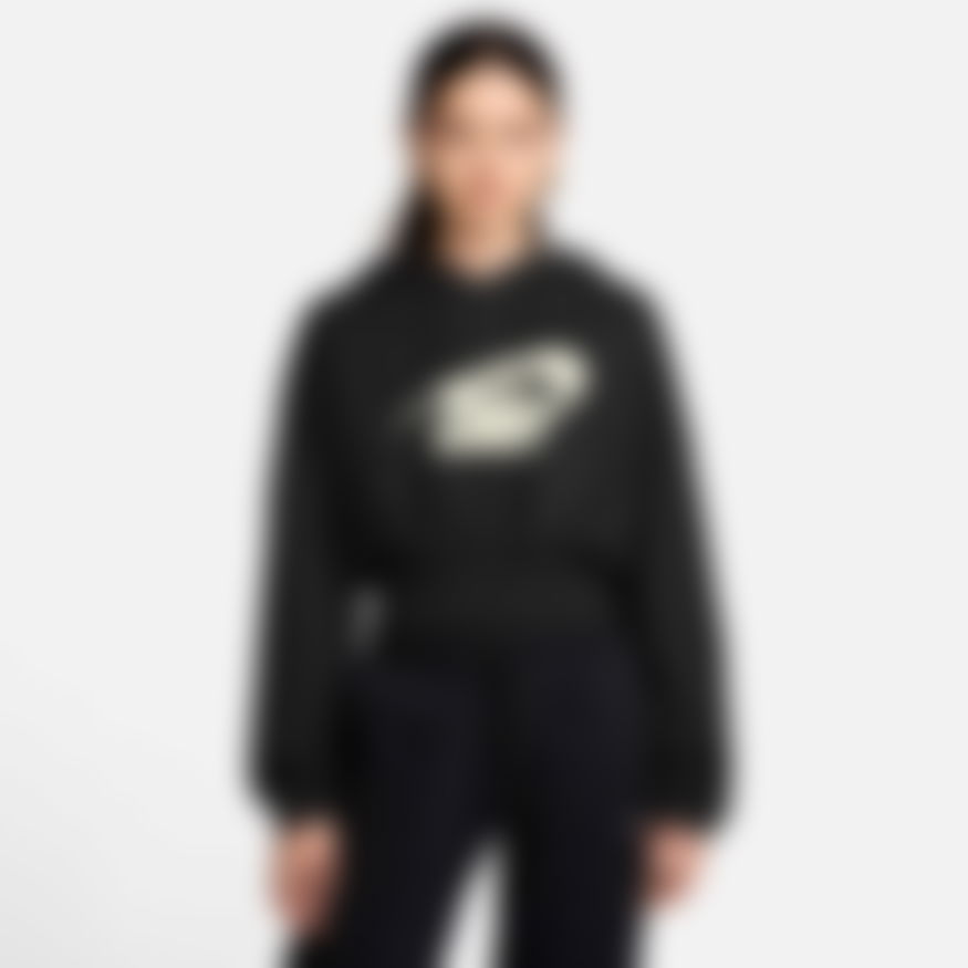 NIKE - Oversize Fleece Crop Po Hoodie Dance Kadın Sweatshirt