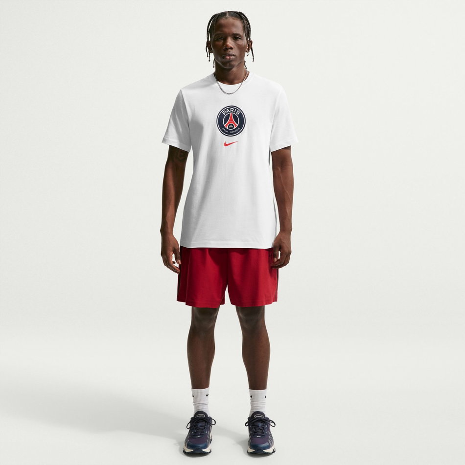 Paris Saint-Germain PSG Crest Tee Erkek Beyaz Tişört