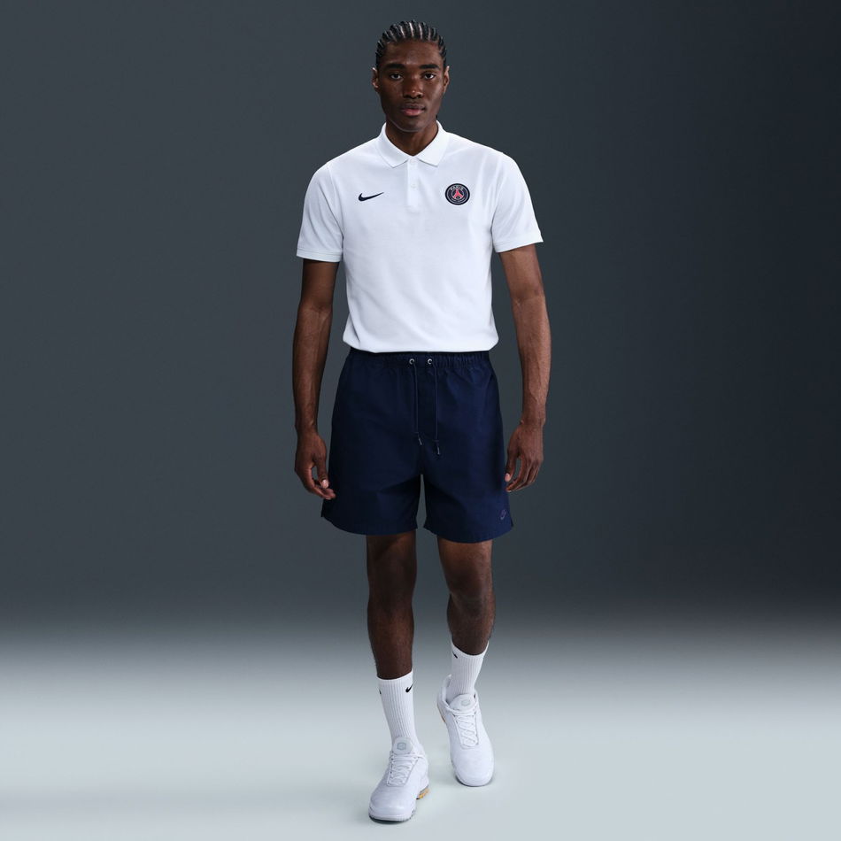 Paris Saint-Germain Polo Dri-FIT Erkek Beyaz Tişört