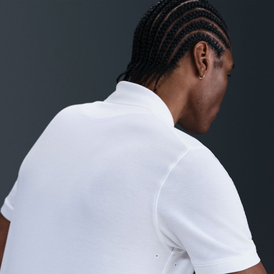 Paris Saint-Germain Polo Dri-FIT Erkek Beyaz Tişört