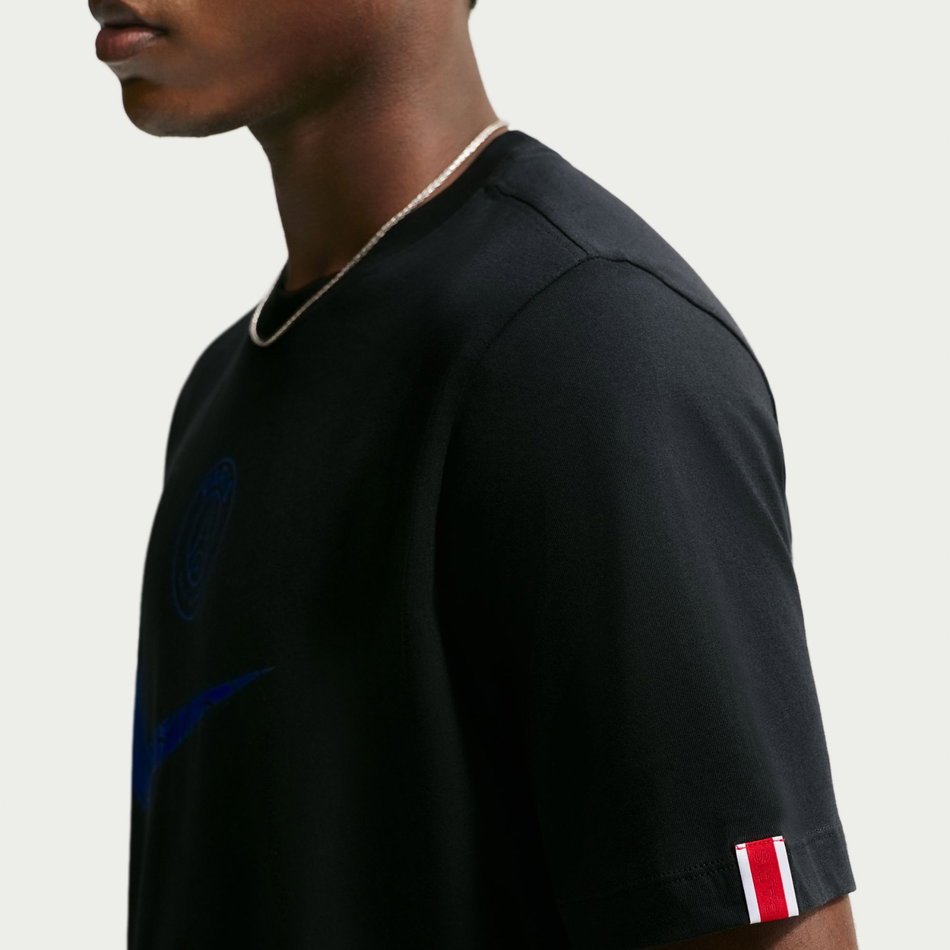 Paris Saint-Germain Psg Swoosh Tee Erkek Siyah Tişört