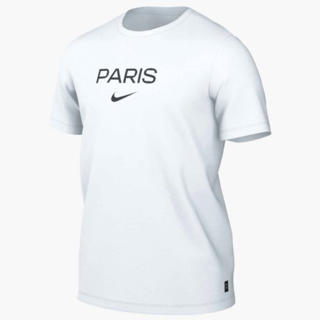NIKE - Paris Saint-Germain Wordmark Tee Erkek Beyaz Tişört
