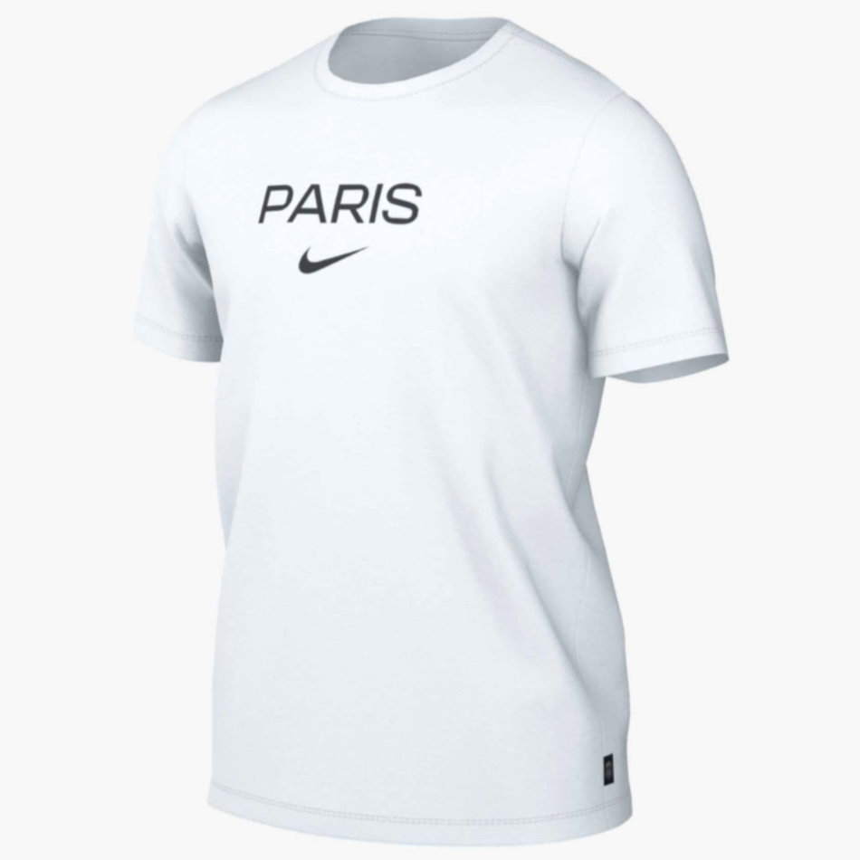 Paris Saint-Germain Wordmark Tee Erkek Beyaz Tişört