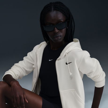 NIKE - Phoenix Fleece FZ Hoodie Kadın Bej Sweatshirt