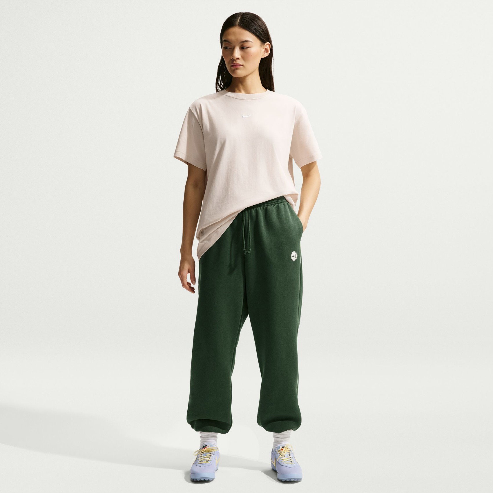 Nike Phoenix Fleece Gx Os Hr Pant Kadın Yeşil Eşofman Altı IF0254-323