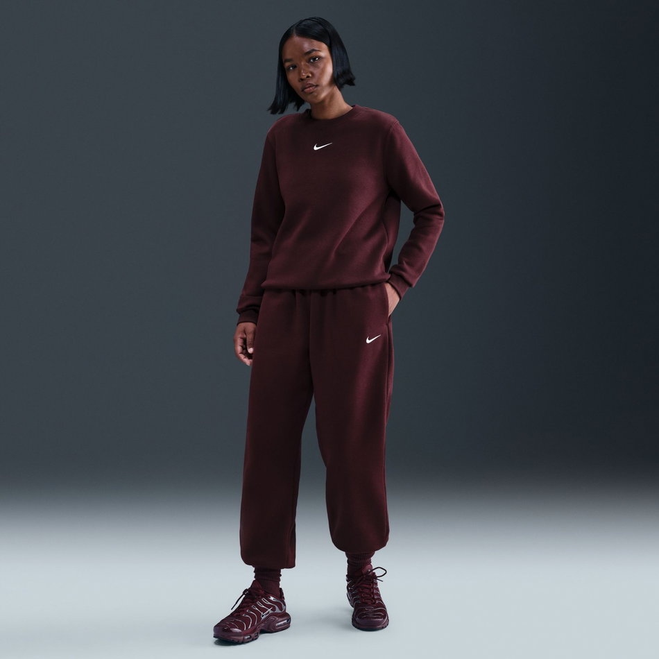 Phoenix Fleece HR OS Pant Kadın Bordo Eşofman Altı