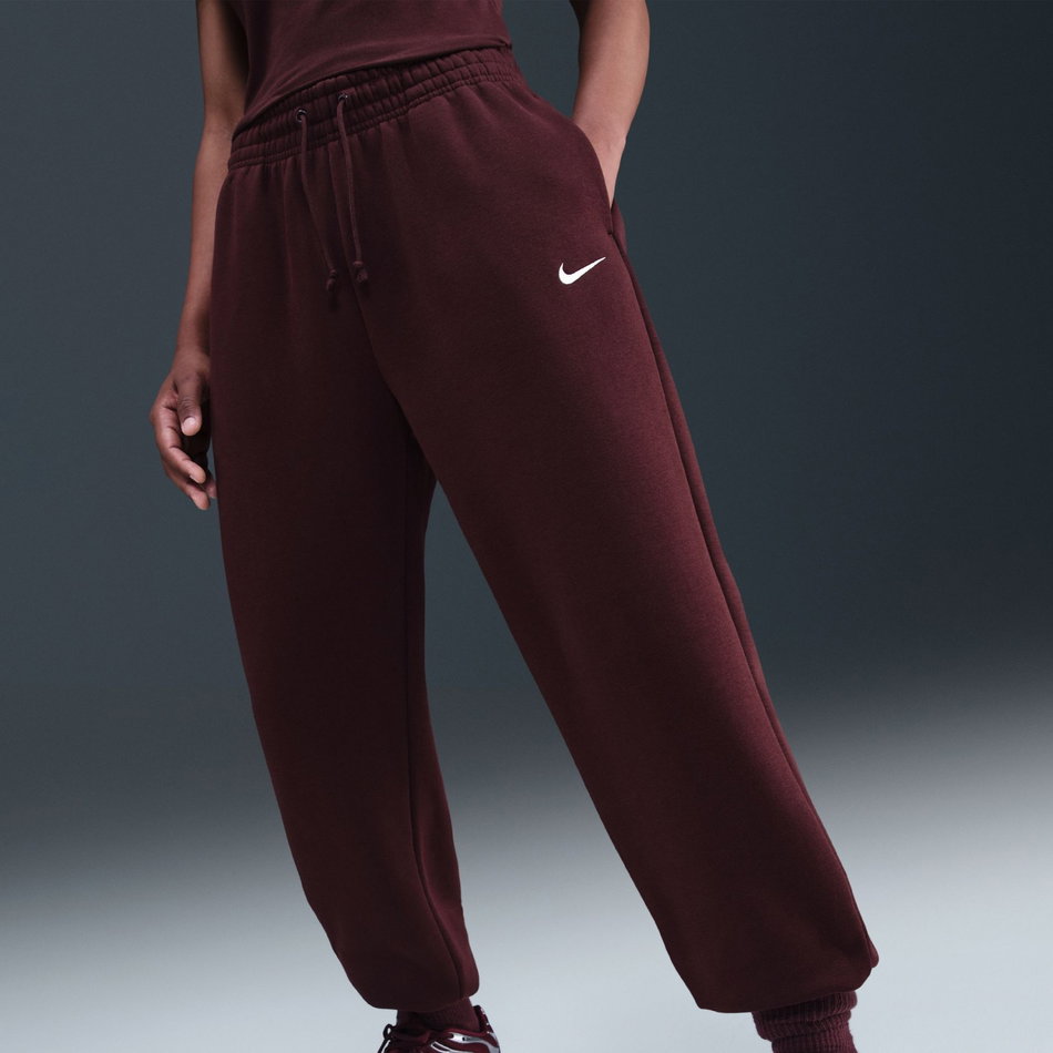 Phoenix Fleece HR OS Pant Kadın Bordo Eşofman Altı