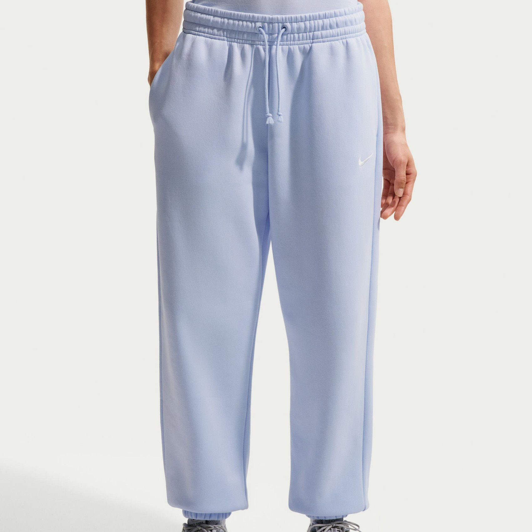 Nike Phoenix Fleece Hr Os Pant Kadın Mavi Eşofman Altı FZ5996-407