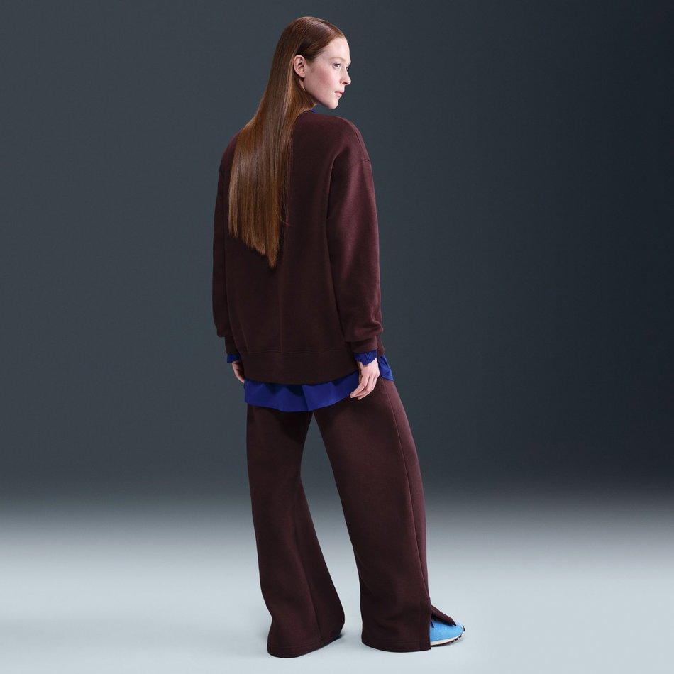 Phoenix Fleece HR Pant Wide Kadın Bordo Eşofman Altı