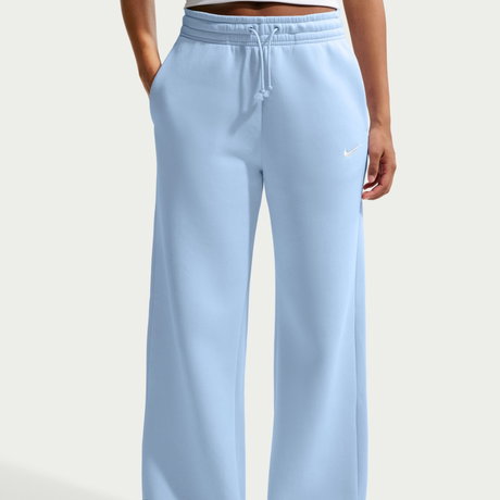 NIKE - Phoenix Fleece Hr Pant Wide Kadın Mavi Eşofman Altı (1)