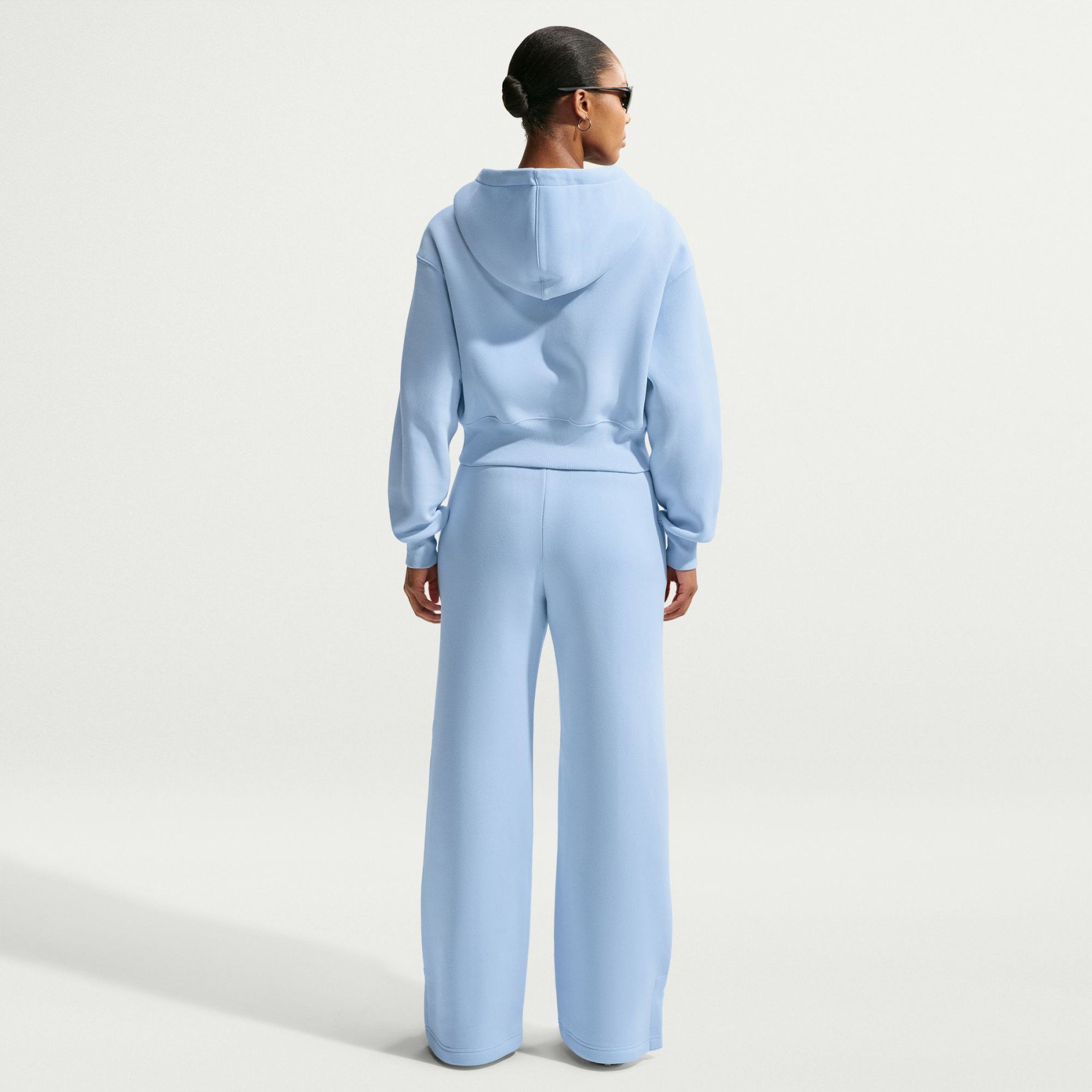 Nike Phoenix Fleece Hr Pant Wide Kadın Mavi Eşofman Altı IH1011-407
