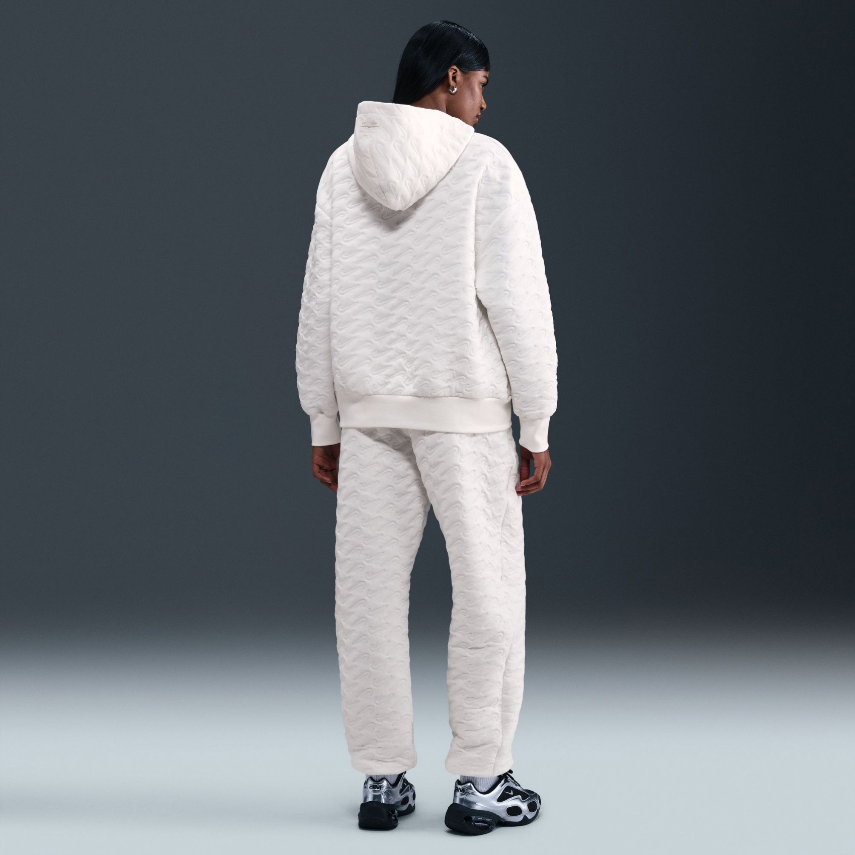 Nike Phoenix Fleece Jacquard Po Hoodie Kadın Sweatshirt HV2781-133
