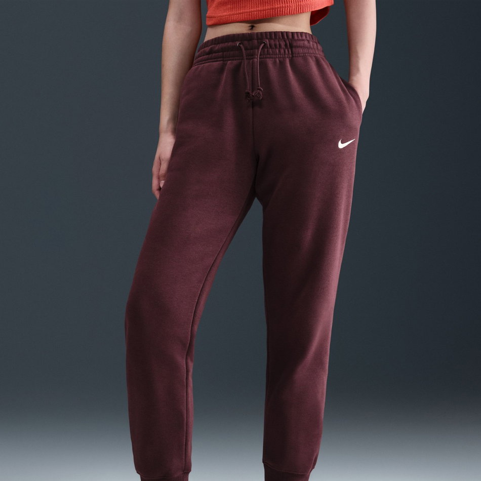 Phoenix Fleece MR Pant Kadın Bordo Eşofman Altı