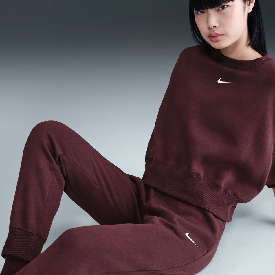 Phoenix Fleece MR Pant Kadın Bordo Eşofman Altı