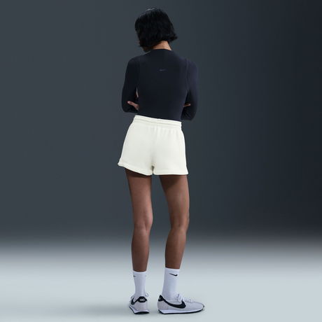 NIKE - Phoenix Fleece MR Short Kadın Bej Şort (1)
