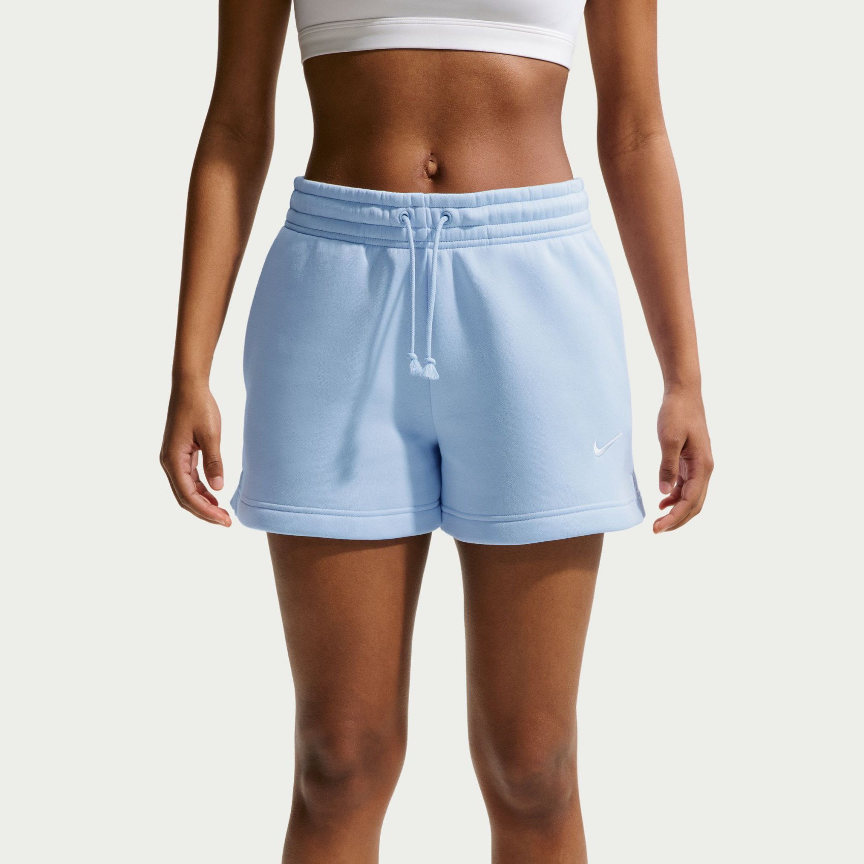 Nike Phoenix Fleece Mr Std 4 Short Kadın Mavi Şort IH2108-407
