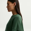NIKE - Phoenix Fleece Oos Crew Kadın Yeşil Sweatshirt (1)