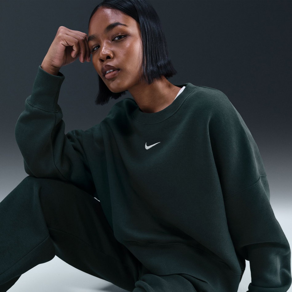 Phoenix Fleece Oos Crew Kadın Yeşil Sweatshirt