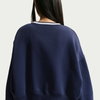 NIKE - Phoenix Fleece Os Crew Kadın Mavi Sweatshirt (1)