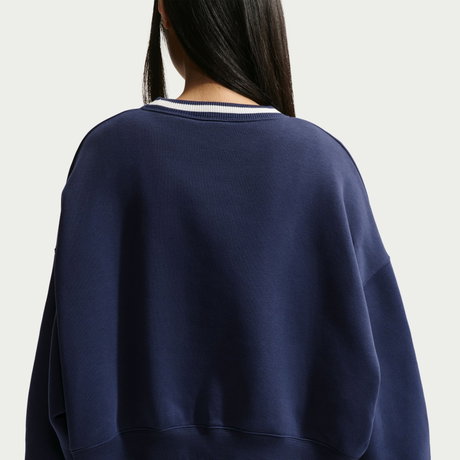 NIKE - Phoenix Fleece Os Crew Kadın Mavi Sweatshirt (1)