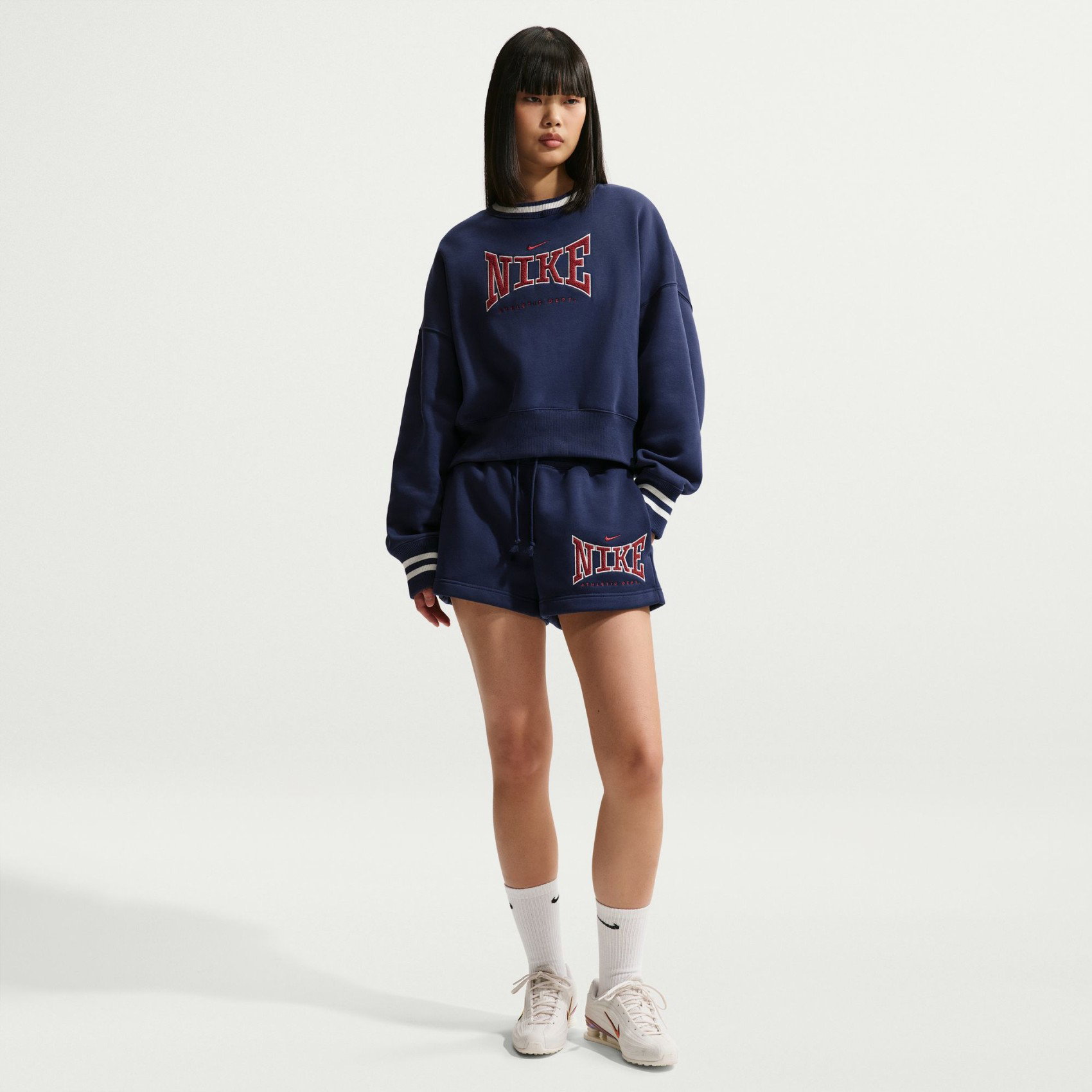 Nike Phoenix Fleece Os Crew Kadın Mavi Sweatshirt IR5214-410