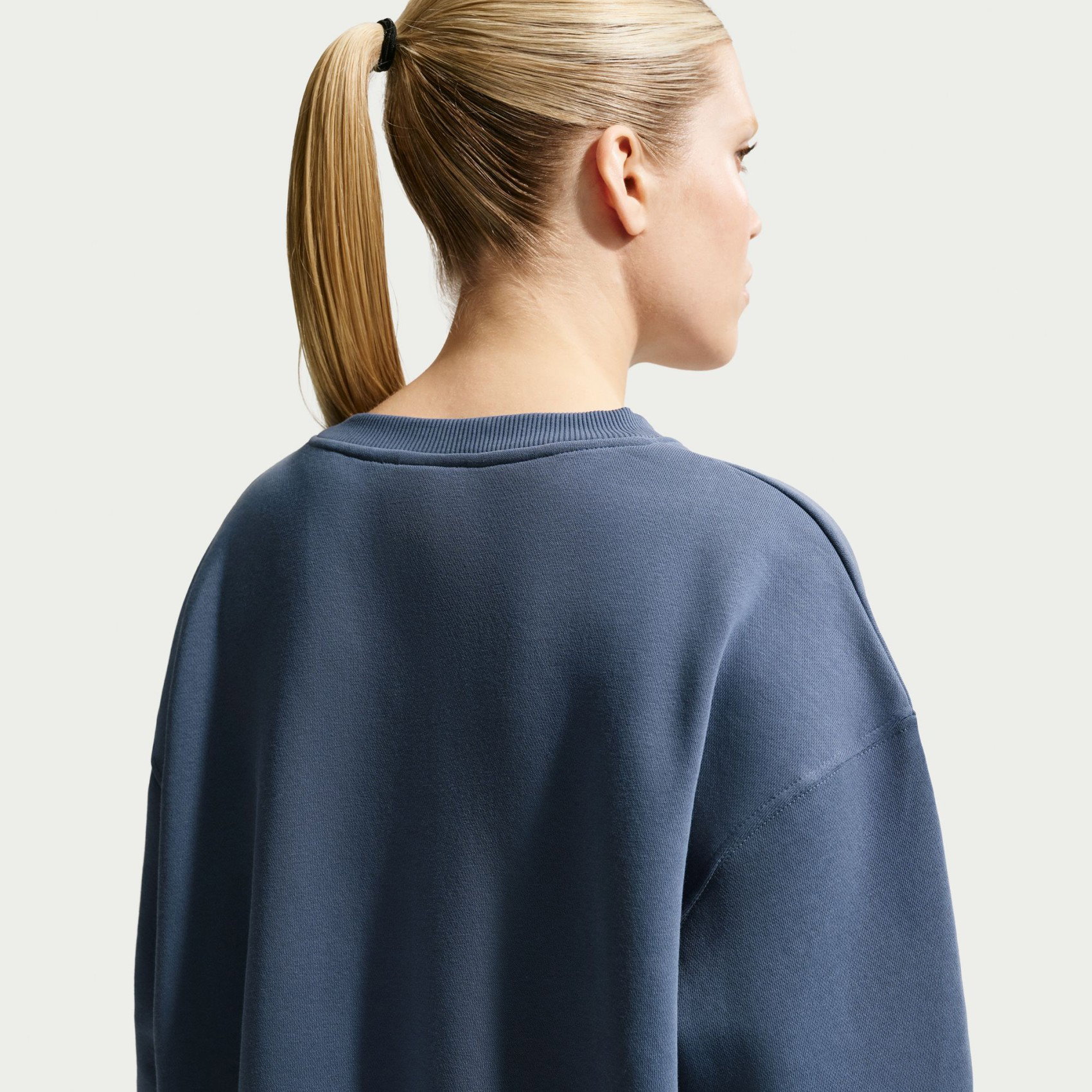 Nike Phoenix Fleece Os Crew Kadın Mavi Sweatshirt IX2115-491