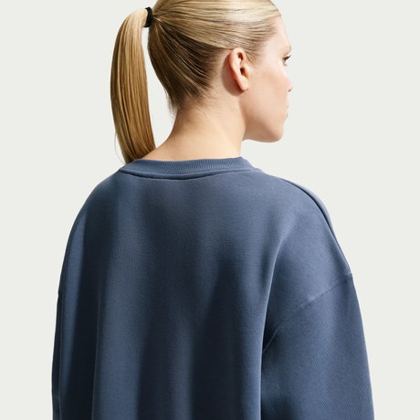NIKE - Phoenix Fleece Os Crew Kadın Mavi Sweatshirt (1)