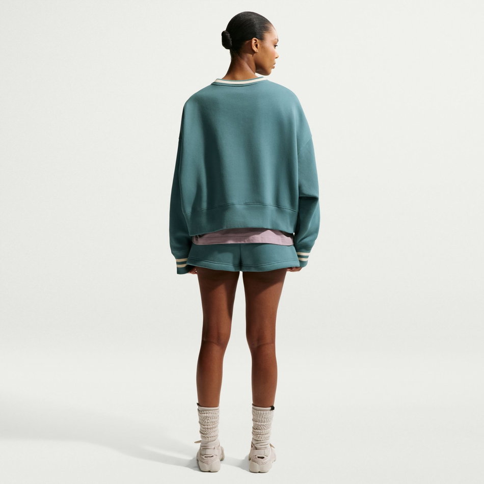 Phoenix Fleece Os Crew Kadın Yeşil Sweatshirt