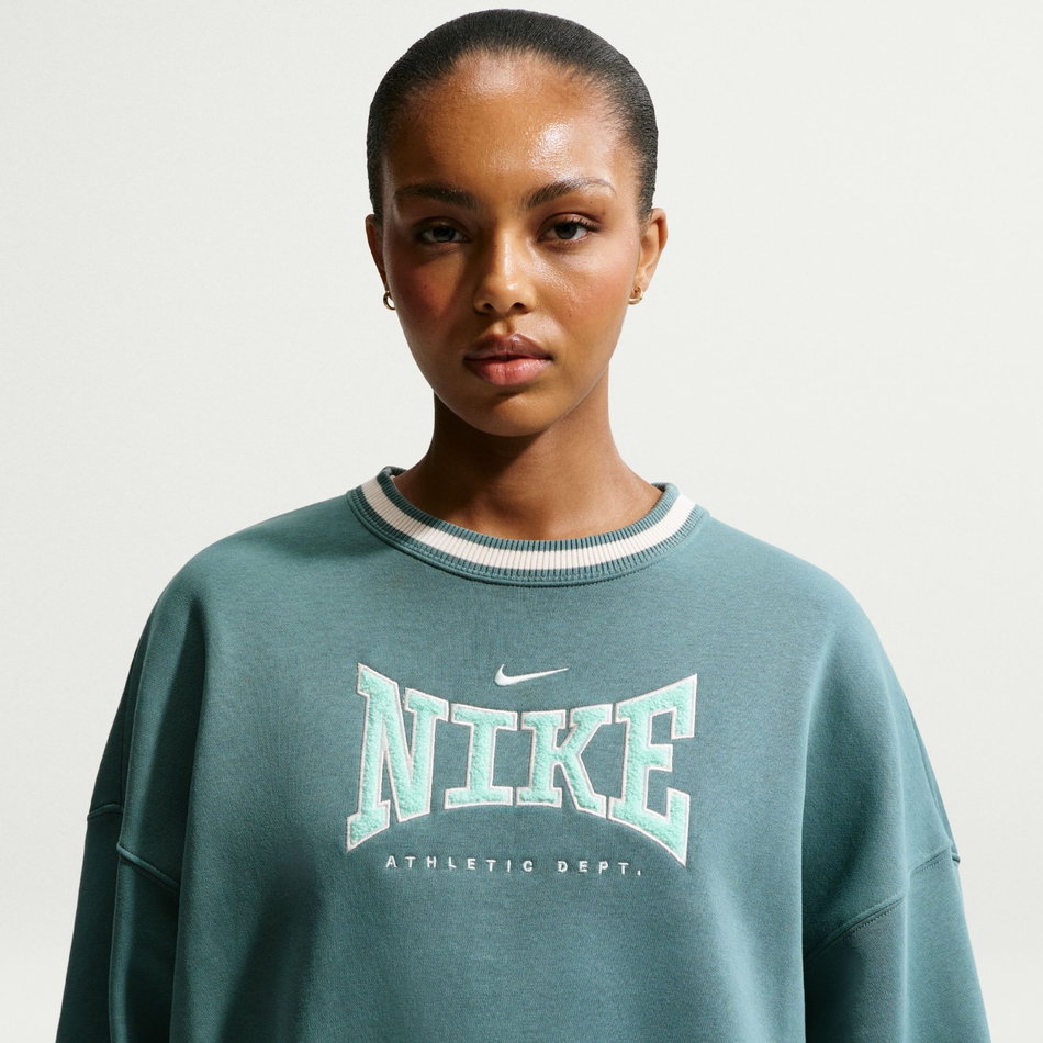 Phoenix Fleece Os Crew Kadın Yeşil Sweatshirt