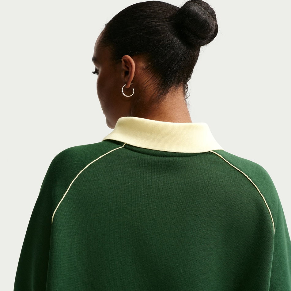 Phoenix Fleece Os Gx Polo Top Kadın Yeşil Sweatshirt