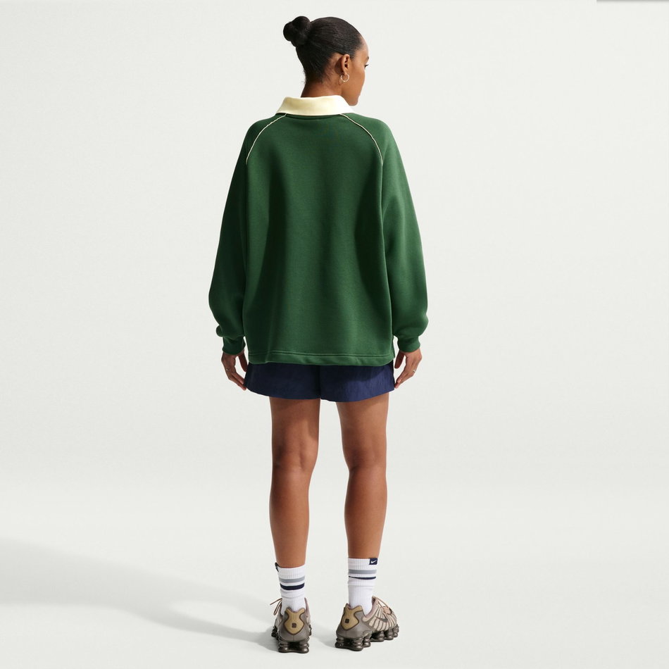 Phoenix Fleece Os Gx Polo Top Kadın Yeşil Sweatshirt