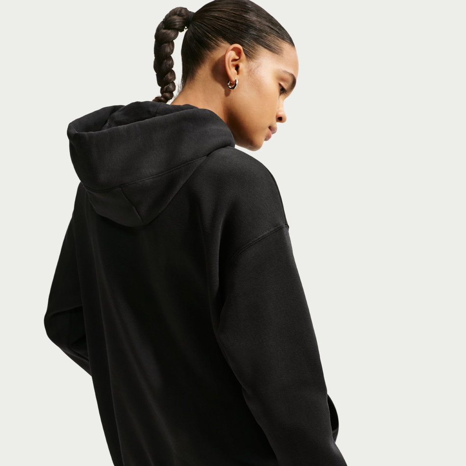 Phoenix Fleece Os Logo Hoodie Kadın Siyah Sweatshirt