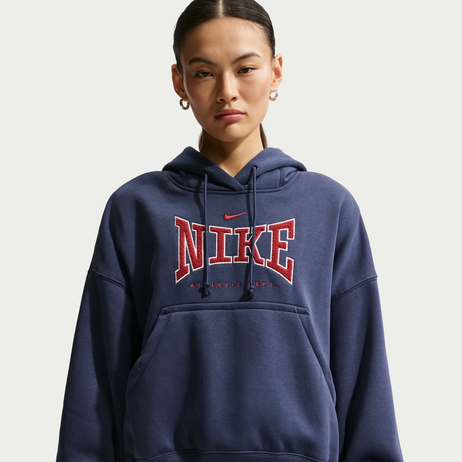 Phoenix Fleece Os Po Hoodie Kadın Mavi Sweatshirt