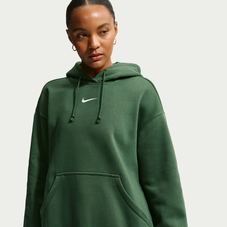 NIKE - Phoenix Fleece Os Po Hoodie Kadın Yeşil Sweatshirt
