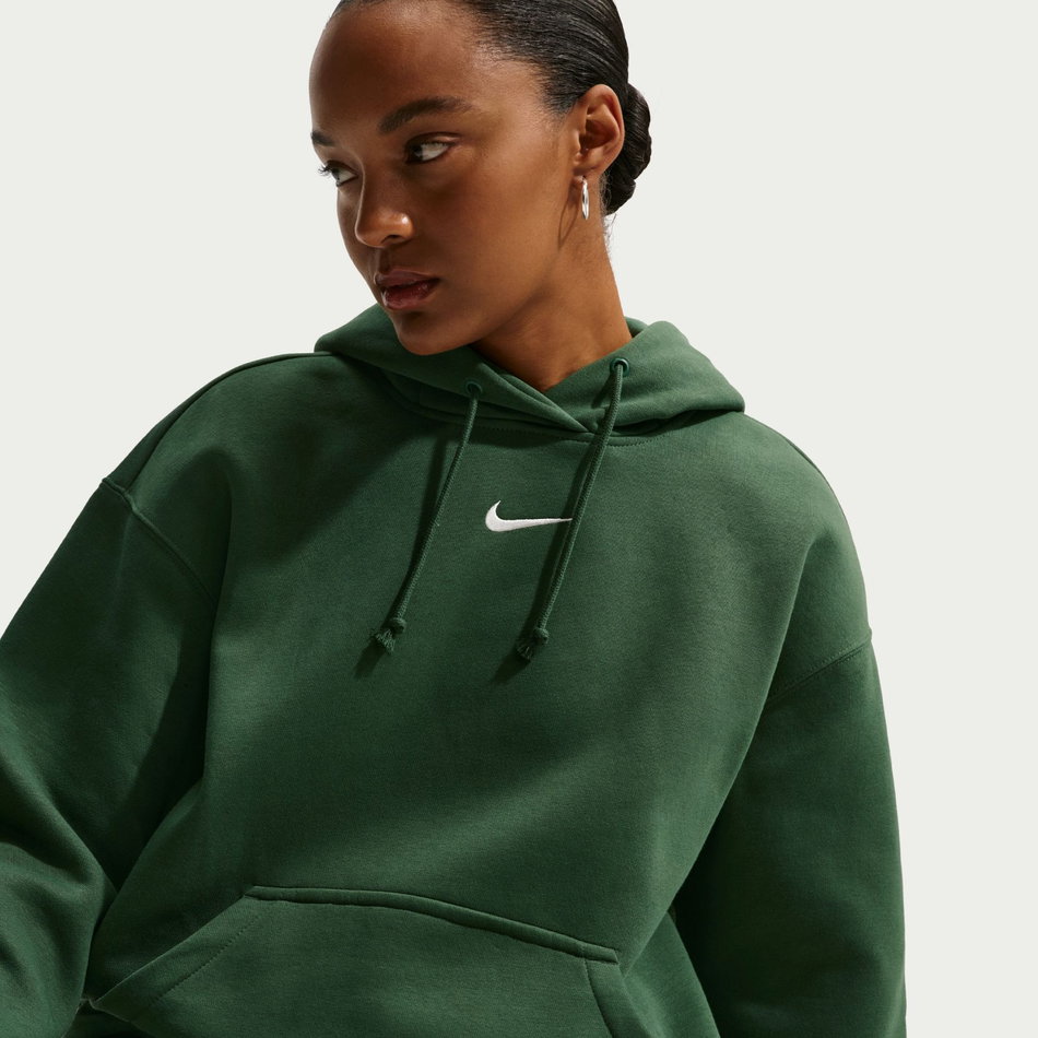 Phoenix Fleece Os Po Hoodie Kadın Yeşil Sweatshirt