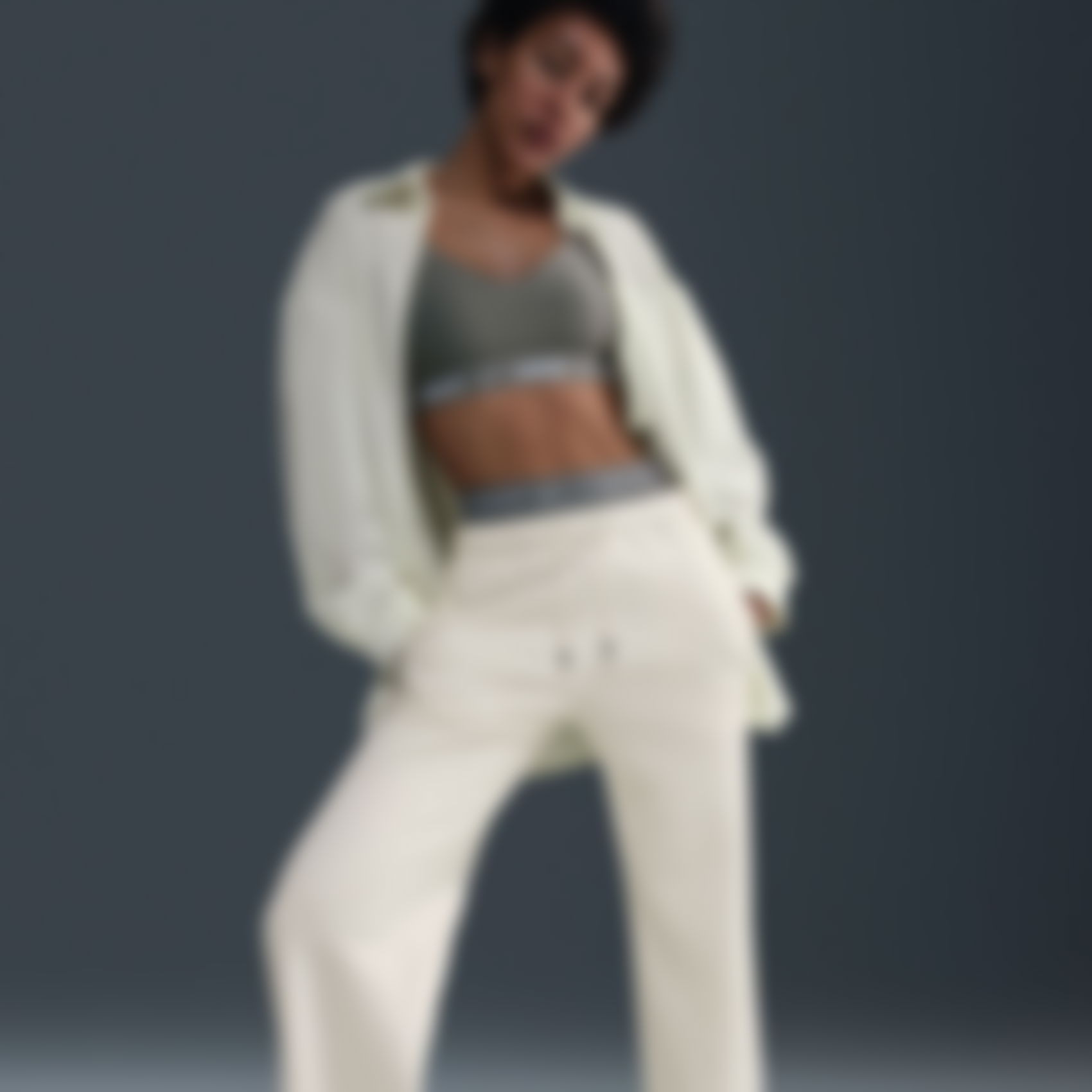 NIKE - Phoenix Fleece Pant Kadın Bej Eşofman Altı