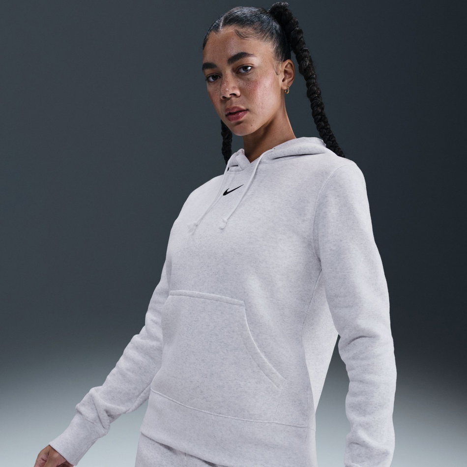 Phoenix Fleece Po Hoodie Kadın Gri Sweatshirt