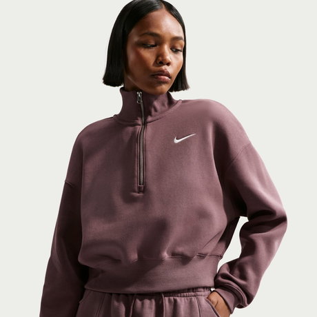 NIKE - Phoenix Fleece Qz Crop Kadın Sweatshirt