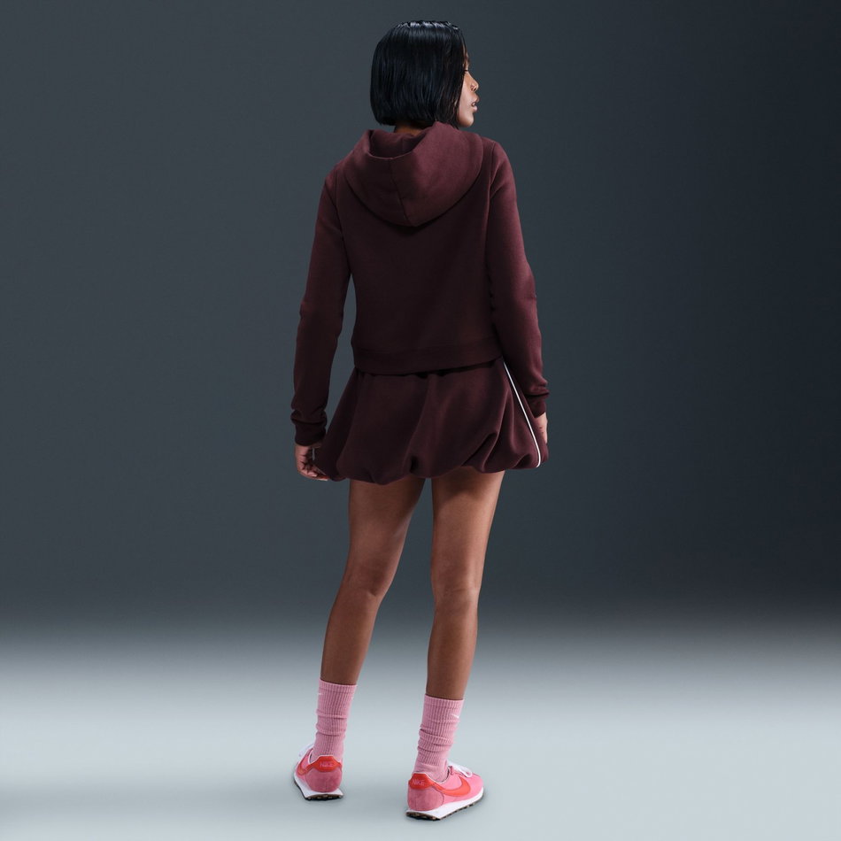 Phoenix Fleece Shrunken Hoodie Kadın Bordo Sweatshirt