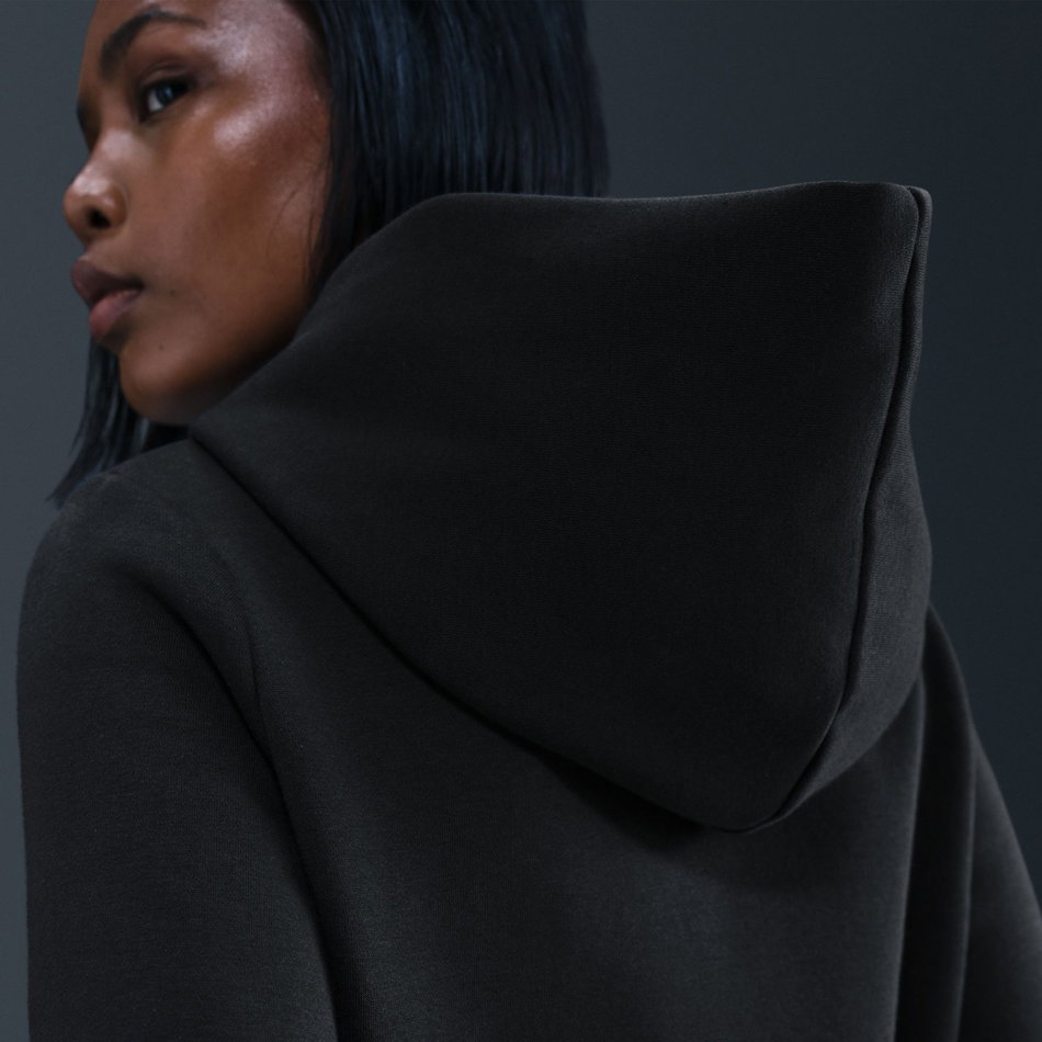 Phoenix Fleece Shrunken Hoodie Kadın Siyah Sweatshirt