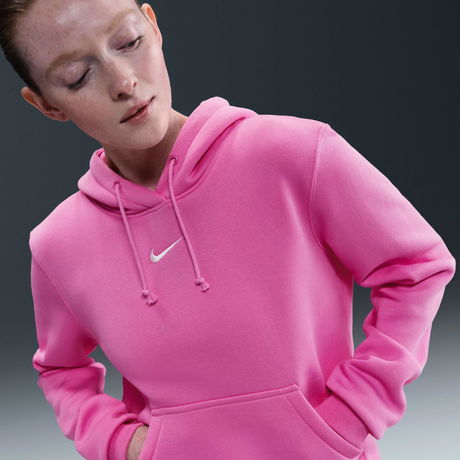 NIKE - Phoenix Fleece STD PO Hoodie Kadın Pembe Sweatshirt