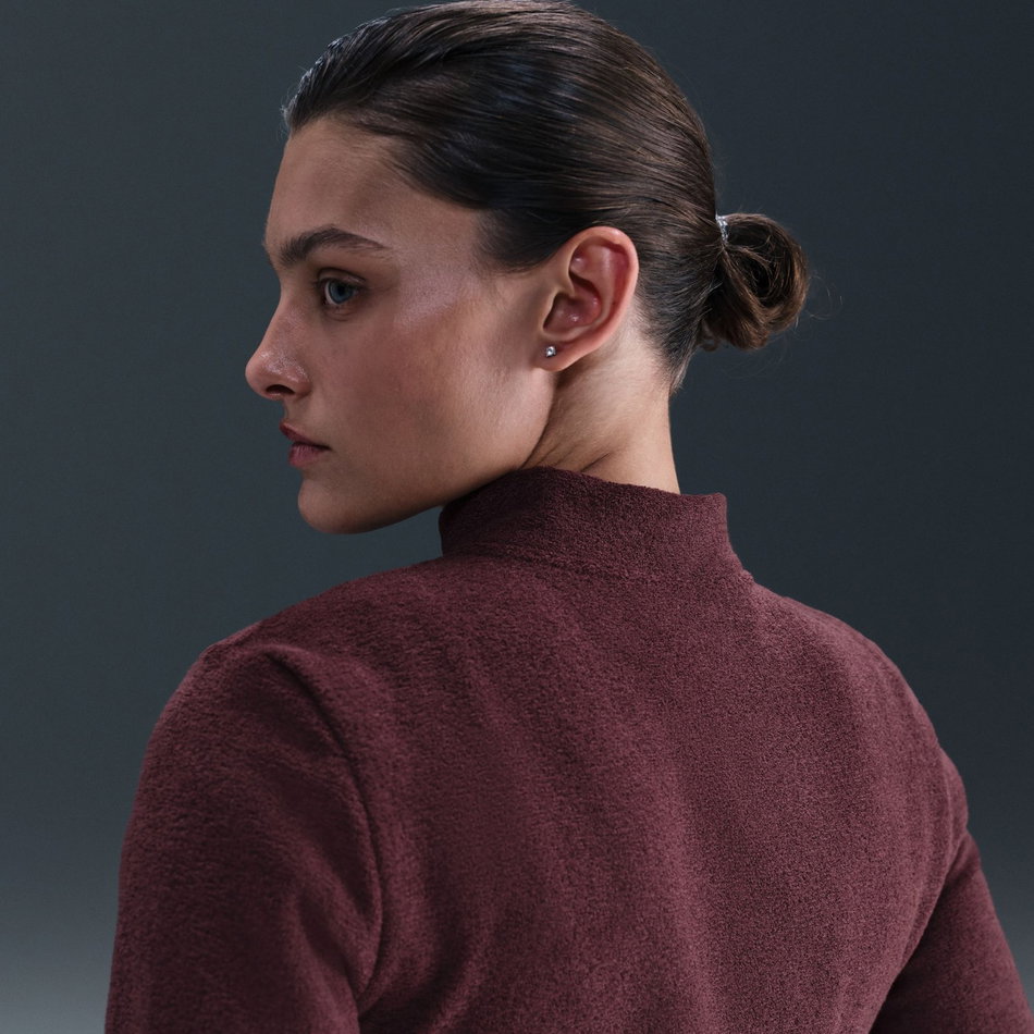 Phoenix Plush HZ LS Top Kadın Bordo Sweatshirt