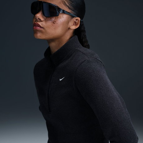 NIKE - Phoenix Plush HZ LS Top Kadın Siyah Sweatshirt (1)