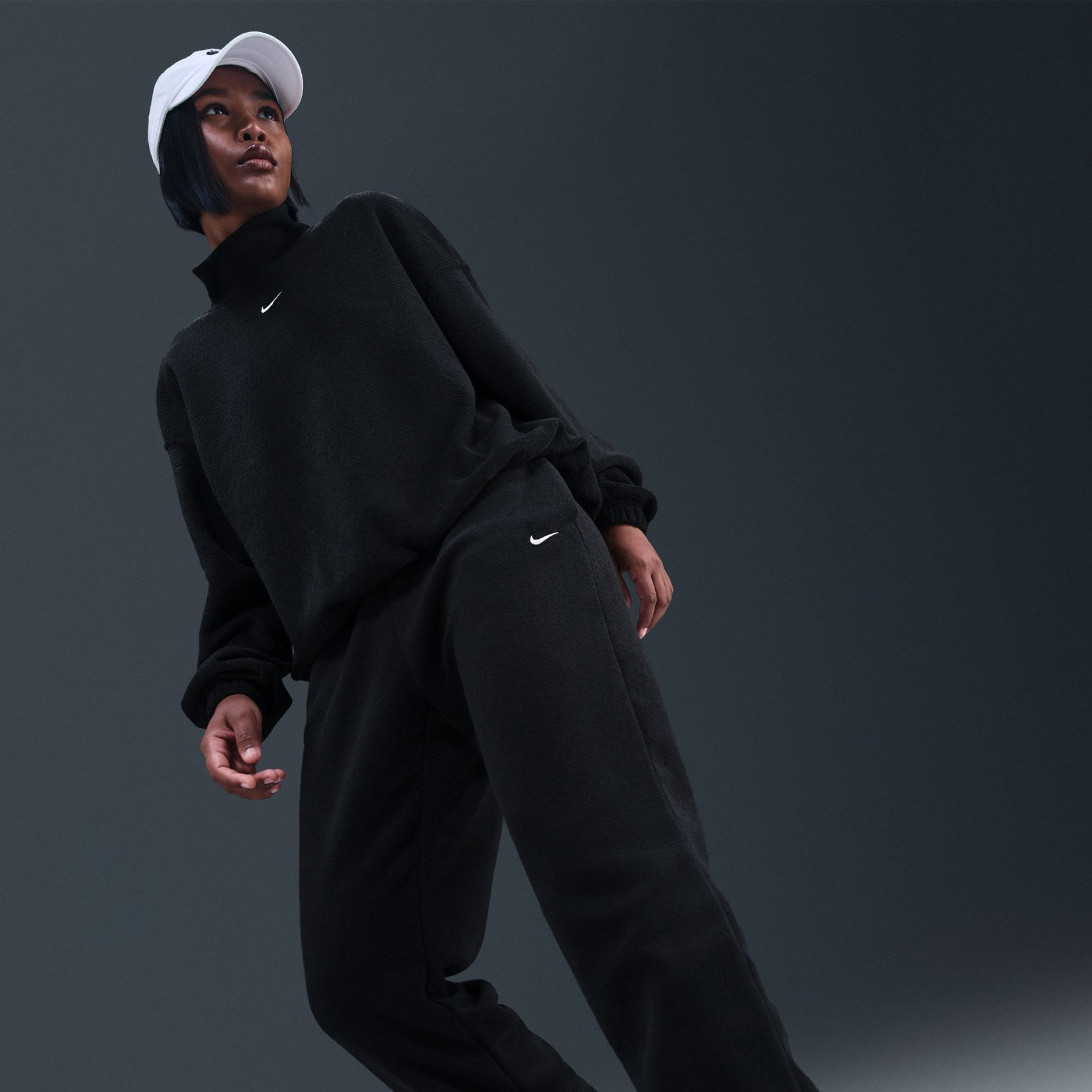 p_kuru　36 Nike Phoenix Plush MR Jogger Kadın Siyah Eşofman Altı HQ7644-011