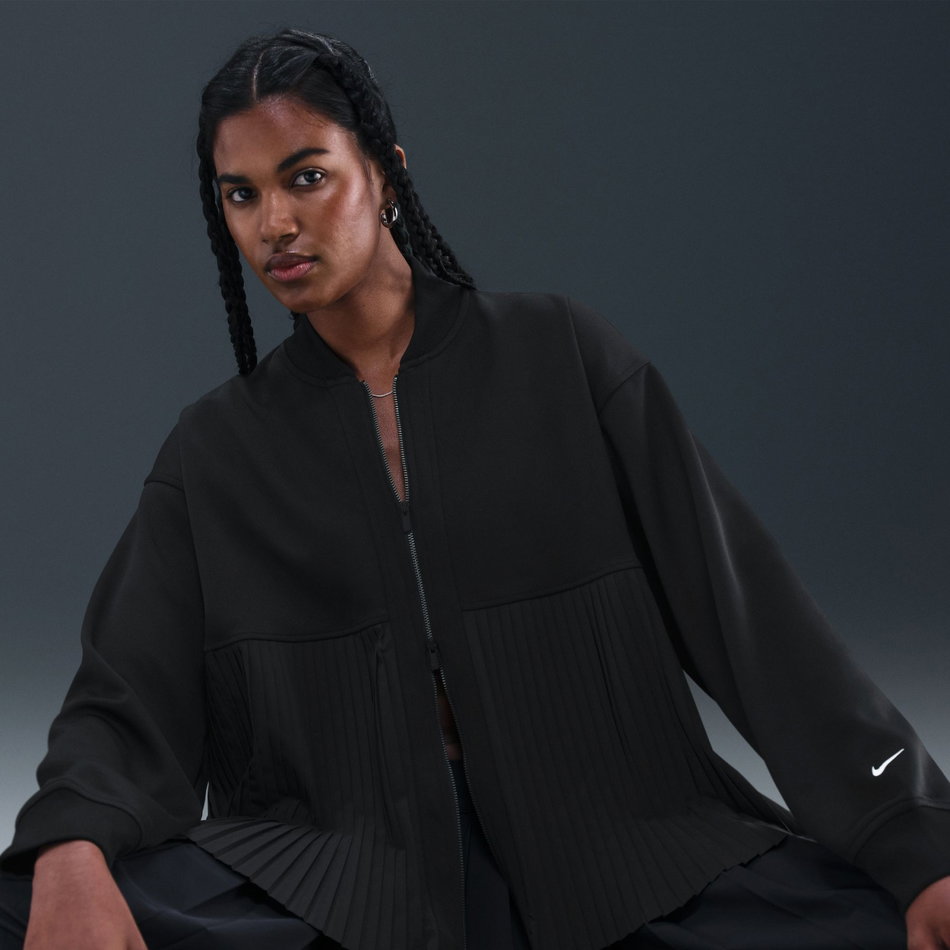 Pleated Jacket Kadın Siyah Ceket