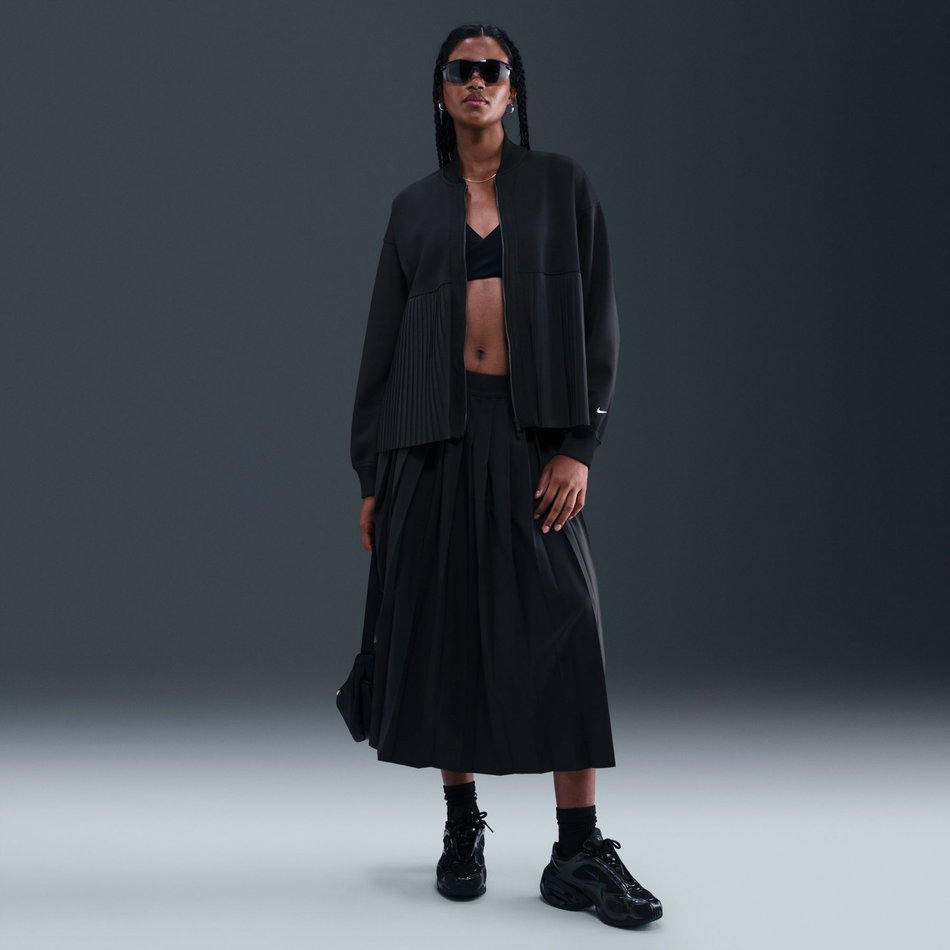 Pleated Jacket Kadın Siyah Ceket