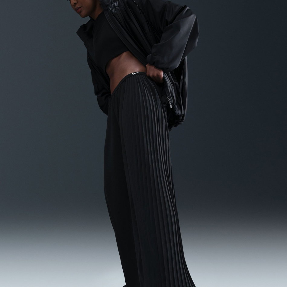 Pleated Pant Kadın Siyah Pileli Eşofman Altı